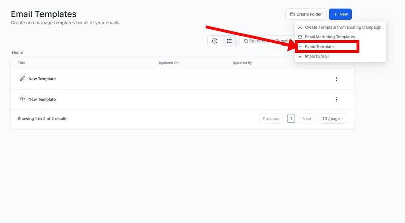 gohighlevel email blank templates