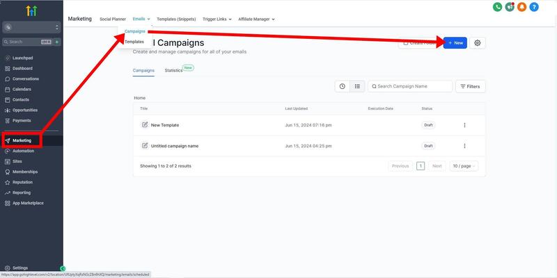 gohighlevel marketing campaign